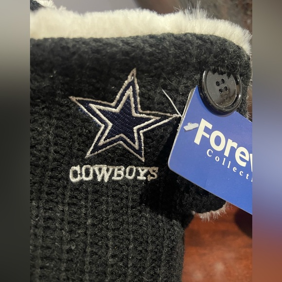 Dallas Cowboy NFL Sweater Boots Size M (7-8) NWT - Picture 4 of 14